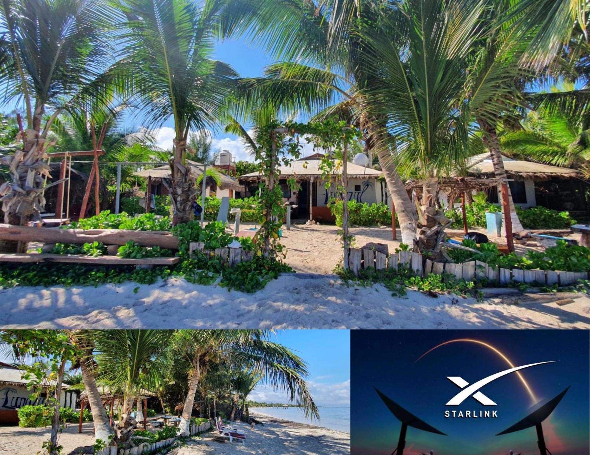 Lunazul Eco-Cabana Frente Al Mar Махауаль Экстерьер фото