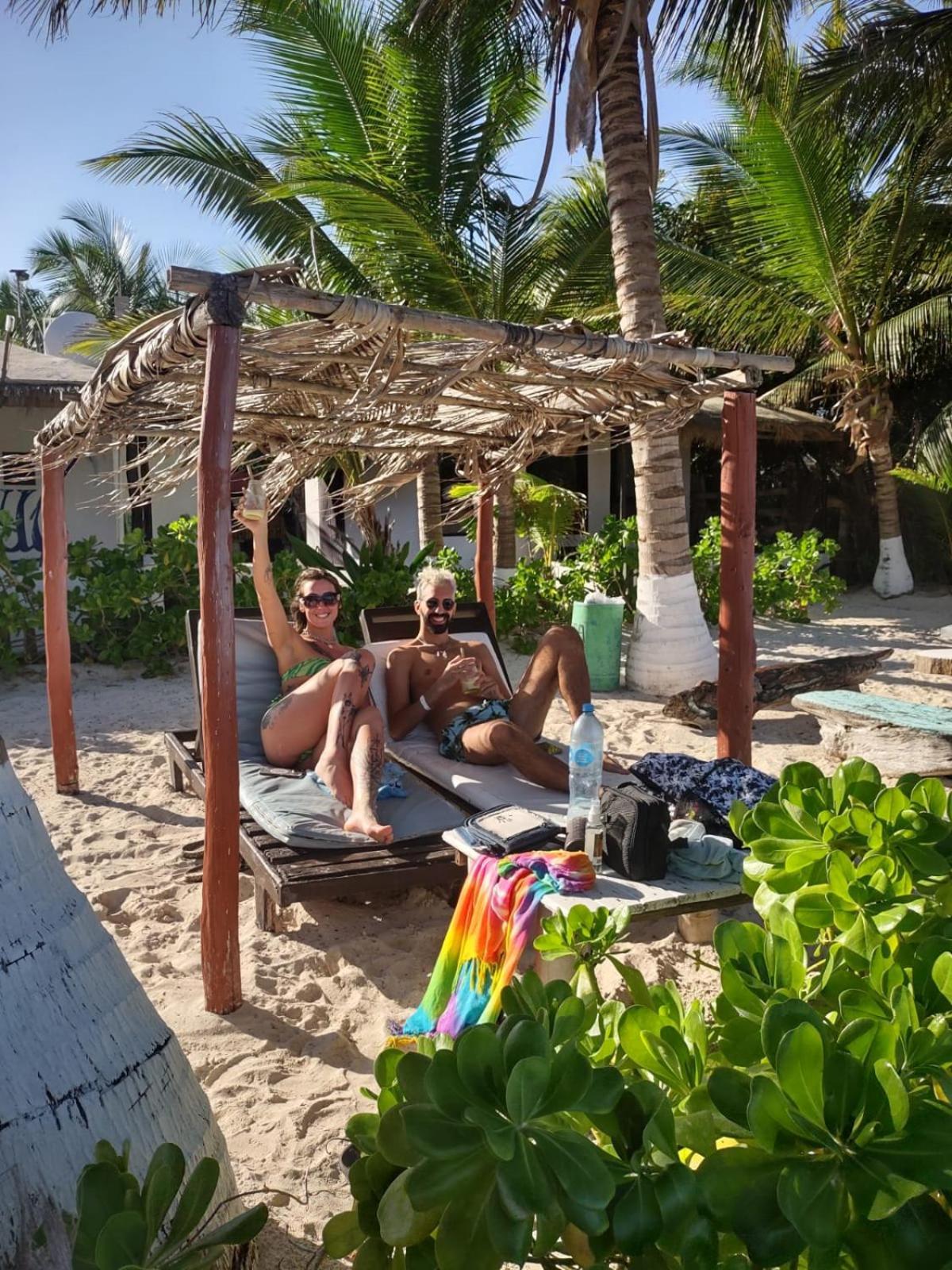 Lunazul Eco-Cabana Frente Al Mar Махауаль Экстерьер фото